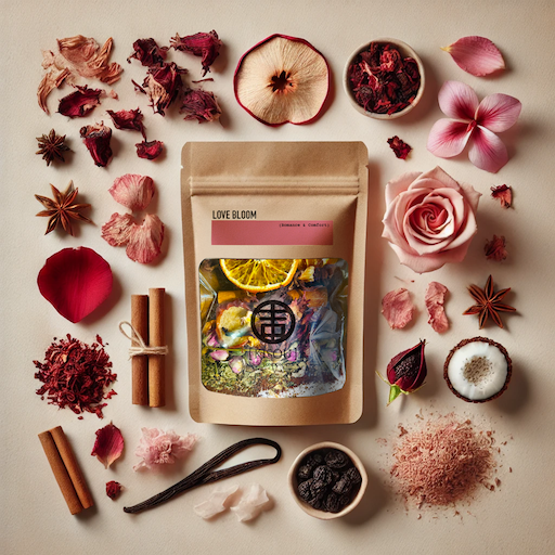KISOU LOVE BLOOM ‘’ Romantizm ve Konfor ‘’ - Doğal Organik Banyo Karışım Seti