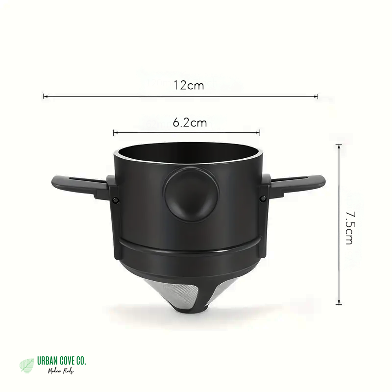 UrbanCove Co. - Portable, Foldable, Stainless Steel Coffee and Tea Maker / Filter - Camping, Car, Office