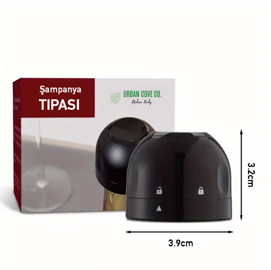 Vacuum Sealed Champagne and Wine Stopper - Freshness Preserving and Convenient Design
