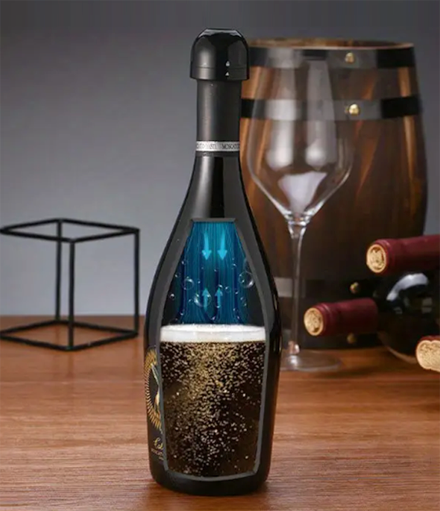 Vacuum Sealed Champagne and Wine Stopper - Freshness Preserving and Convenient Design