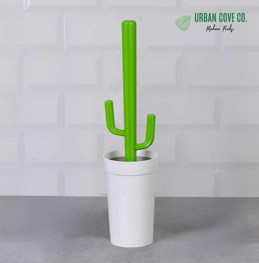 UrbanCove Co . - Kaktüs Tuvalet Fırçası Seti - Şık ve Eğlenceli Tasarım (3 farklı renk seçeneği)