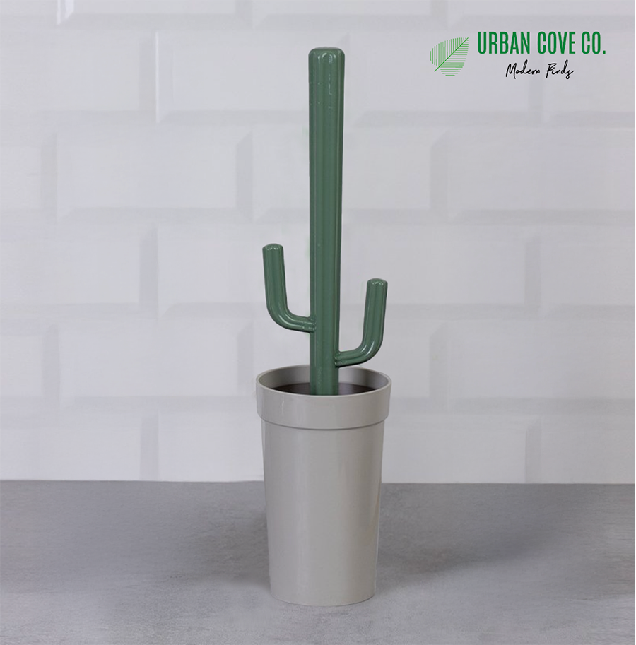 UrbanCove Co . - Kaktüs Tuvalet Fırçası Seti - Şık ve Eğlenceli Tasarım (3 farklı renk seçeneği)