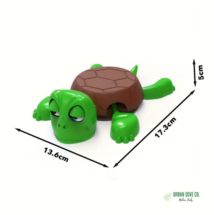 Hareketli Kaplumbağa Bardak Altlığı, Masa Dekoru – Eğlenceli 3D Baskı, Yeşil Renk