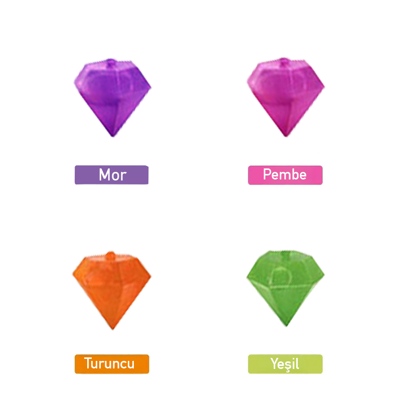 UrbanCove Co. - COLORED DIAMOND-SHAPED ICE CUBES, 15-PACK, Reusable, BPA-Free