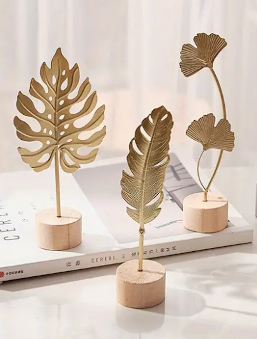 UrbanCove Co. - Nordic Style Gold Color Cast Iron Figures
