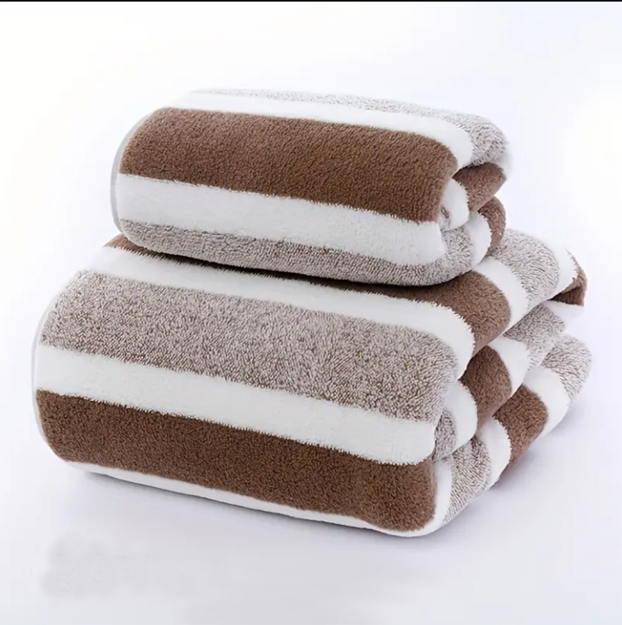 UrbanCove Co. - Ultra-soft, Skin-friendly, Quick-drying, Super-absorbent, 2-pack bath towel and face towel set