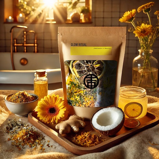 KISOU GLOW RITUAL ‘’parlaklik ve güzellik'’- Dogal Organik Bitki Banyo Karisimi