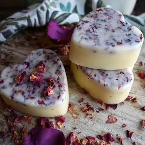 Rose Serenity – Kurutulmuş Gül ve dogal Gül Yağı Losyon Barı 🌹