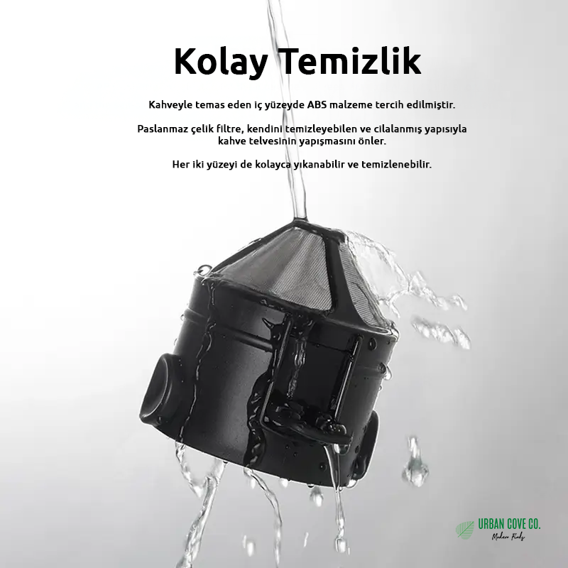 UrbanCove Co. - Portable, Foldable, Stainless Steel Coffee and Tea Maker / Filter - Camping, Car, Office