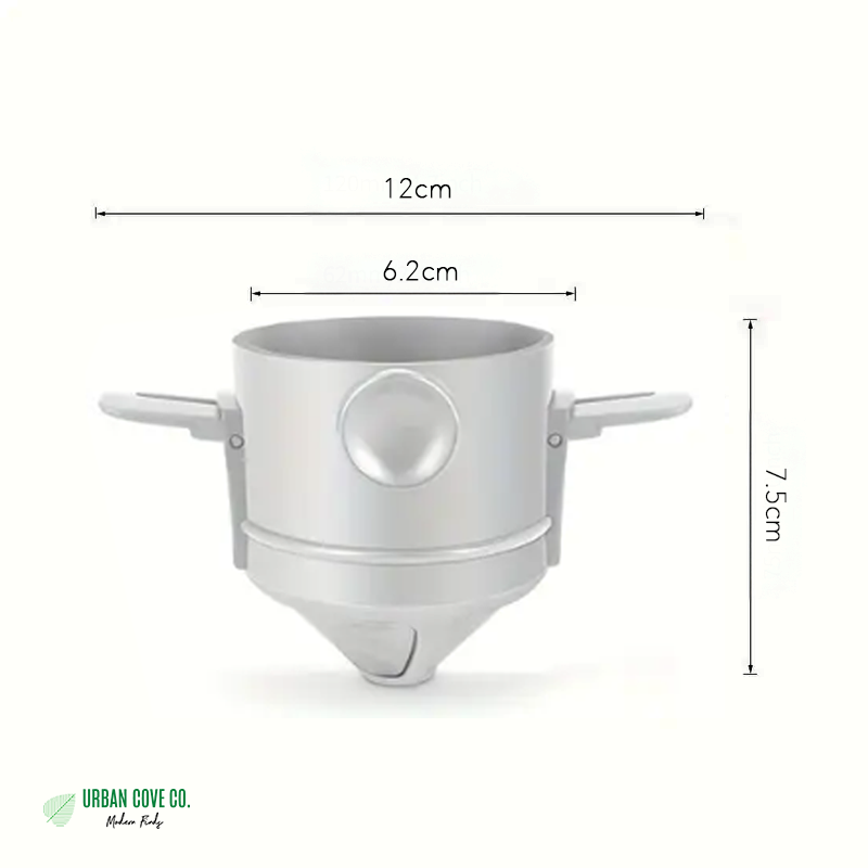 UrbanCove Co. - Portable, Foldable, Stainless Steel Coffee and Tea Maker / Filter - Camping, Car, Office