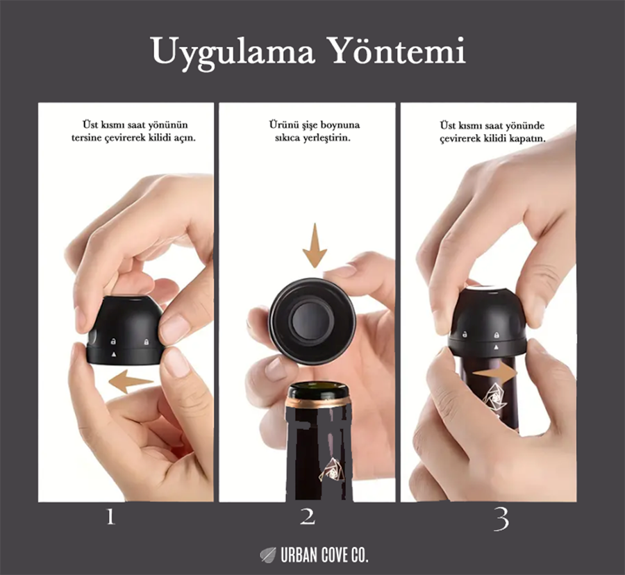 Vacuum Sealed Champagne and Wine Stopper - Freshness Preserving and Convenient Design
