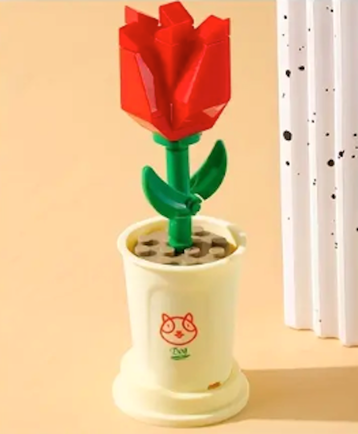 Potted Plants and Flowers Building Toys, Home Decoration