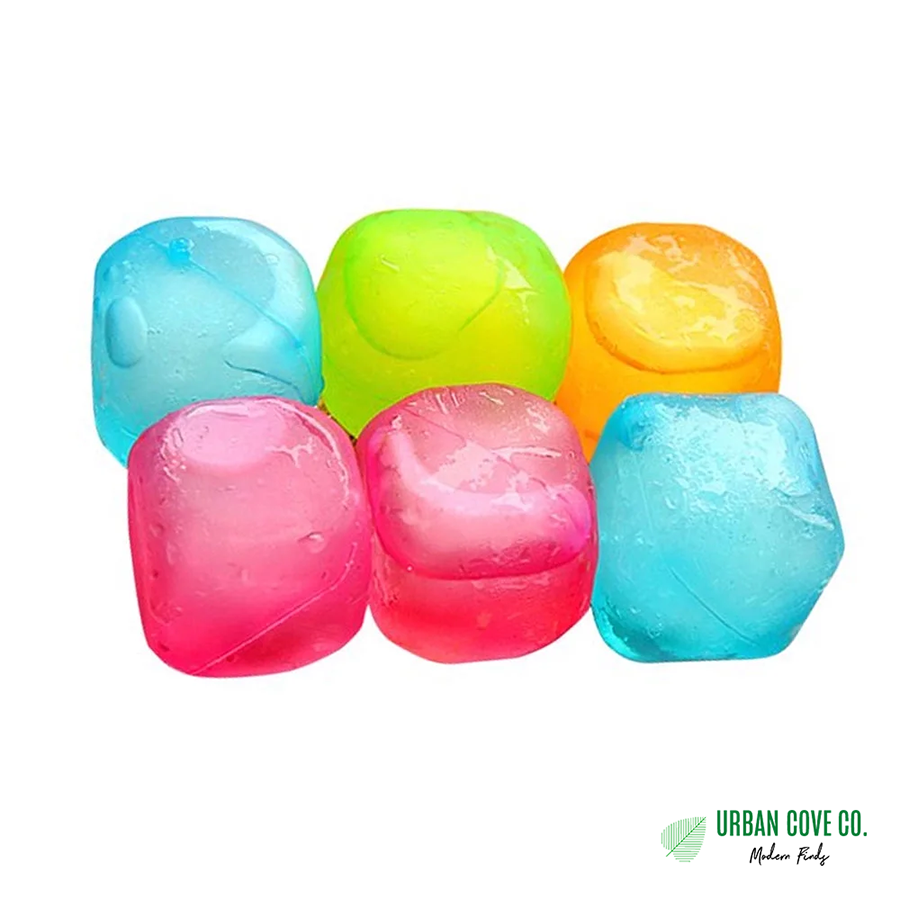 UrbanCove Co . - COLORFUL CUBE-SHAPED ICE CUBES, 15-PACK / Reusable / BPA-Free