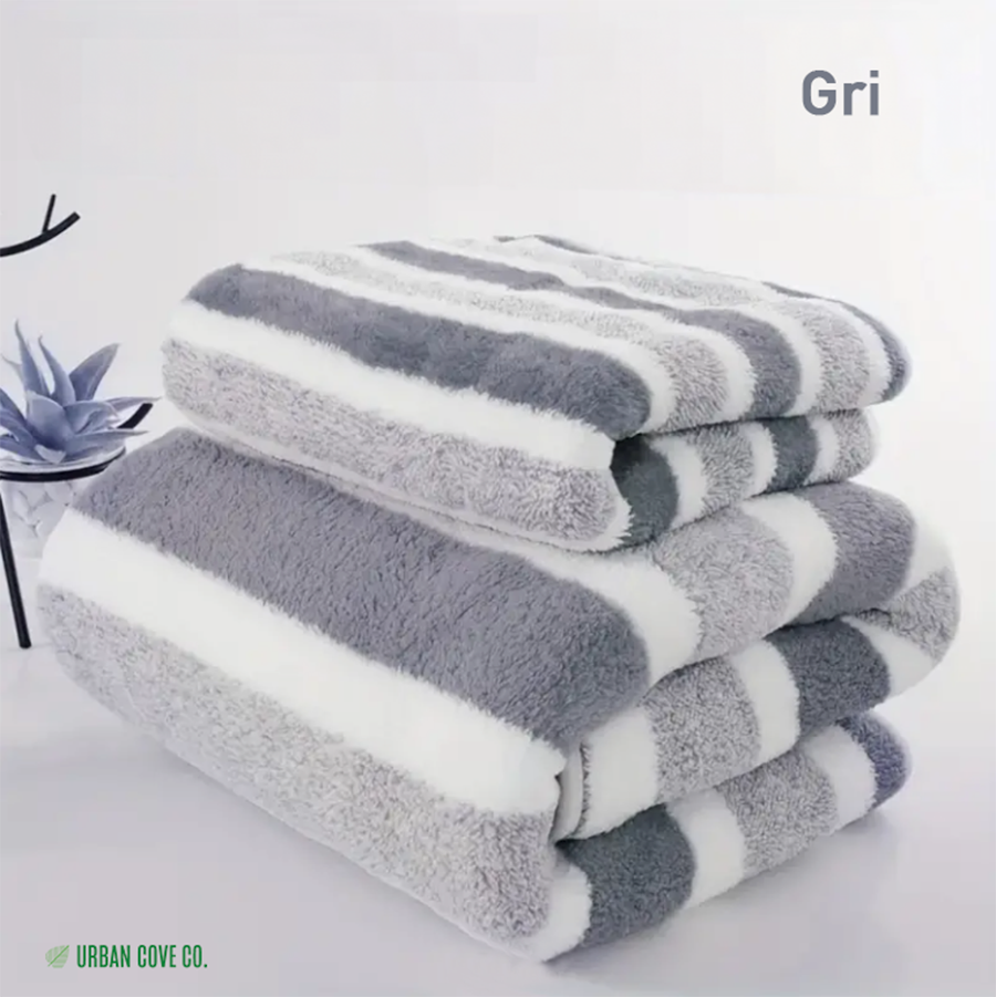 UrbanCove Co. - Ultra-soft, Skin-friendly, Quick-drying, Super-absorbent, 2-pack bath towel and face towel set