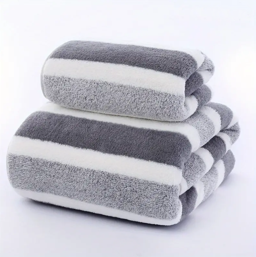 UrbanCove Co. - Ultra-soft, Skin-friendly, Quick-drying, Super-absorbent, 2-pack bath towel and face towel set