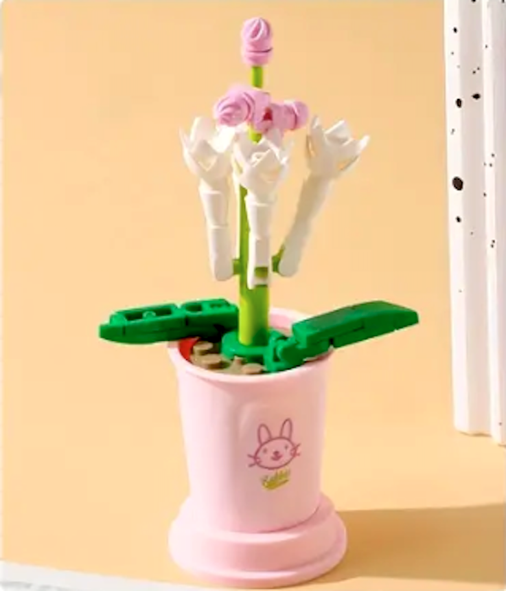 Potted Plants and Flowers Building Toys, Home Decoration