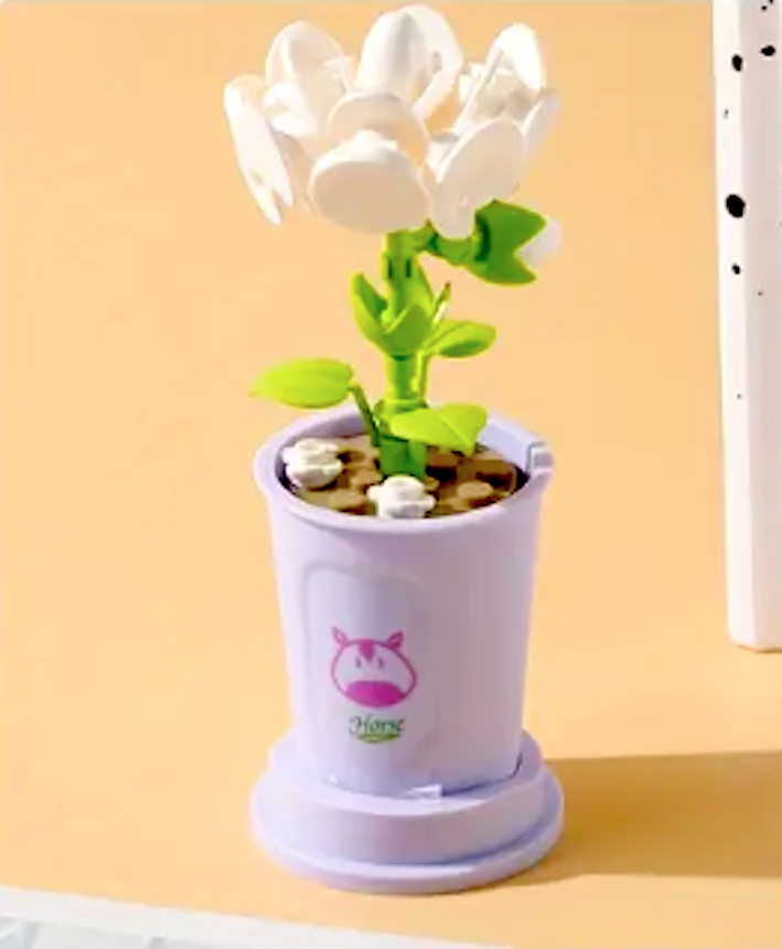 Potted Plants and Flowers Building Toys, Home Decoration