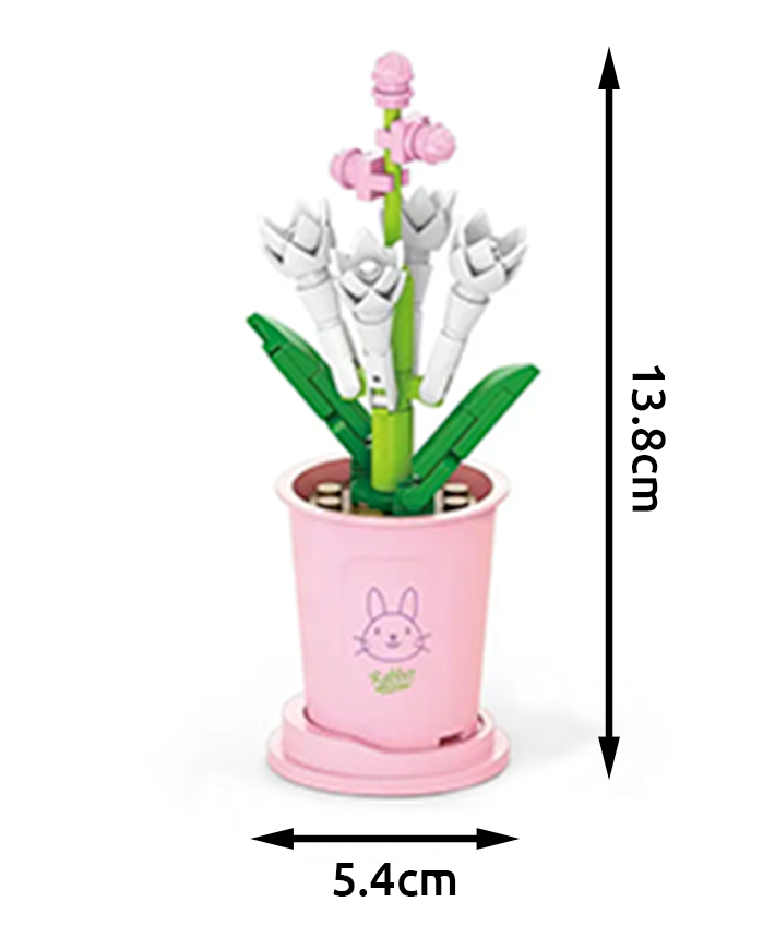 Potted Plants and Flowers Building Toys, Home Decoration